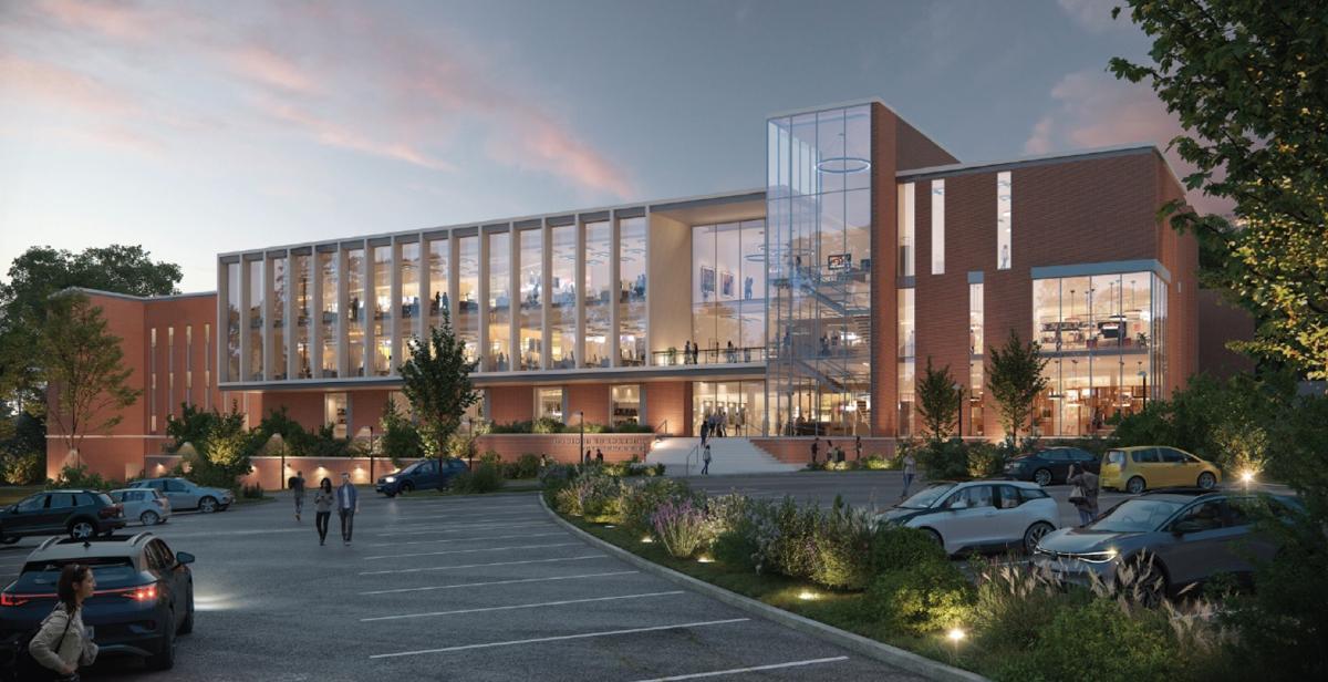 An artist rendering of the planned expansion and renovation of the University of South Alabama College of Medicine. 